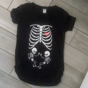 Maternity Halloween Twins Top
